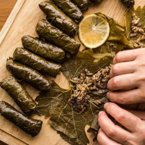 how to roll grape leaves